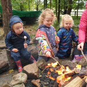 Emma Margot Jonty at campfire Emma Margot Jonty at campfire